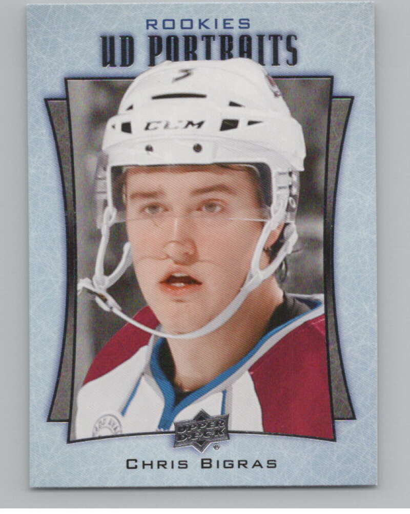 2016-17  UD Portraits #P-108 Chris Bigras  Colorado Avalanche  V104937 Image 1