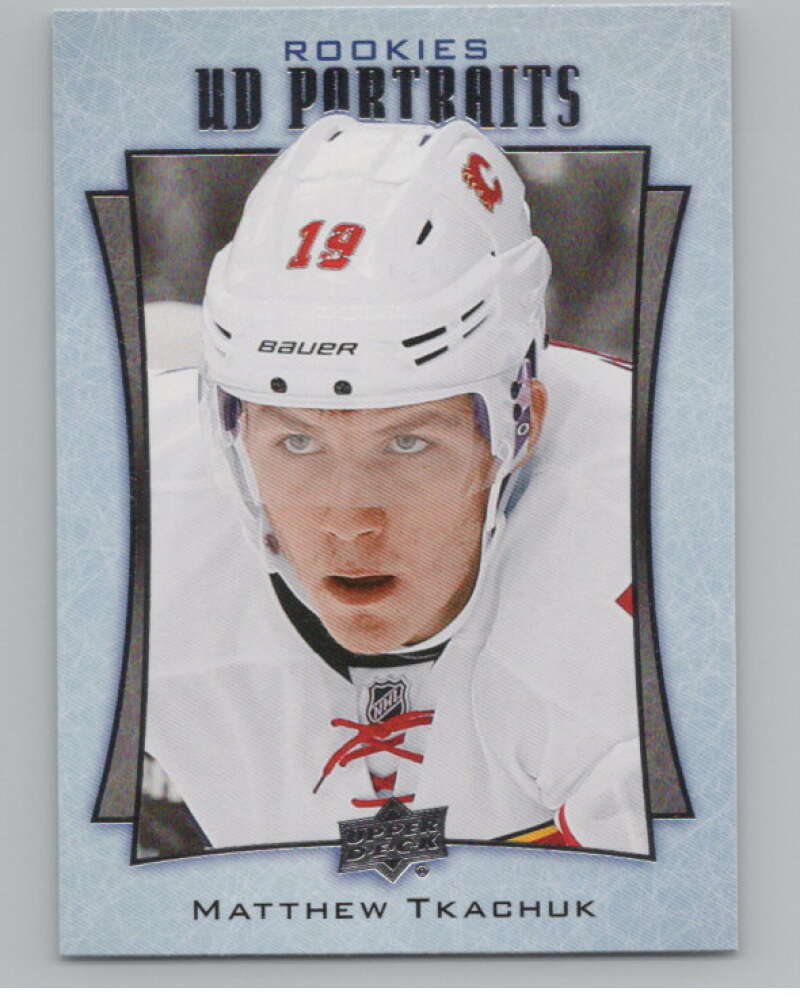 2016-17  UD Portraits #P-109 Matthew Tkachuk  Calgary Flames  V104938 Image 1