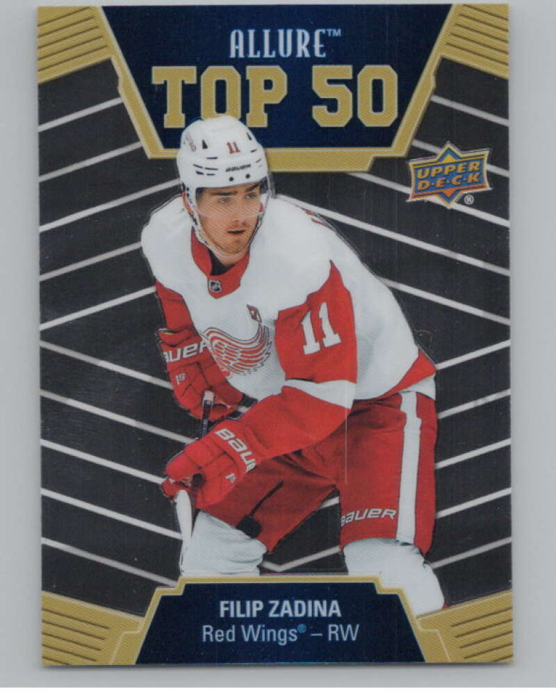 2019-20 Upper Deck Allure Top 50 #T50-34 Filip Zadina Wings  V104946 Image 1