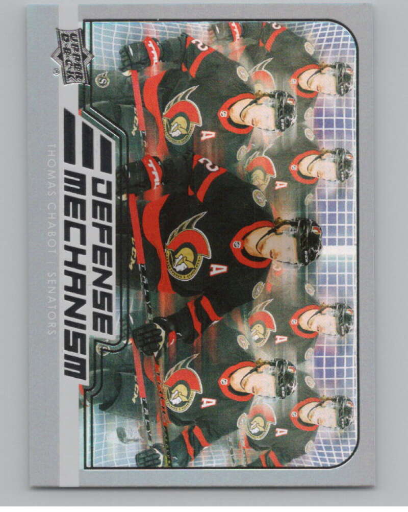 2022-23 Upper Deck Defense Mechanism #DM-16 Thomas Chabot Senators  V104953 Image 1
