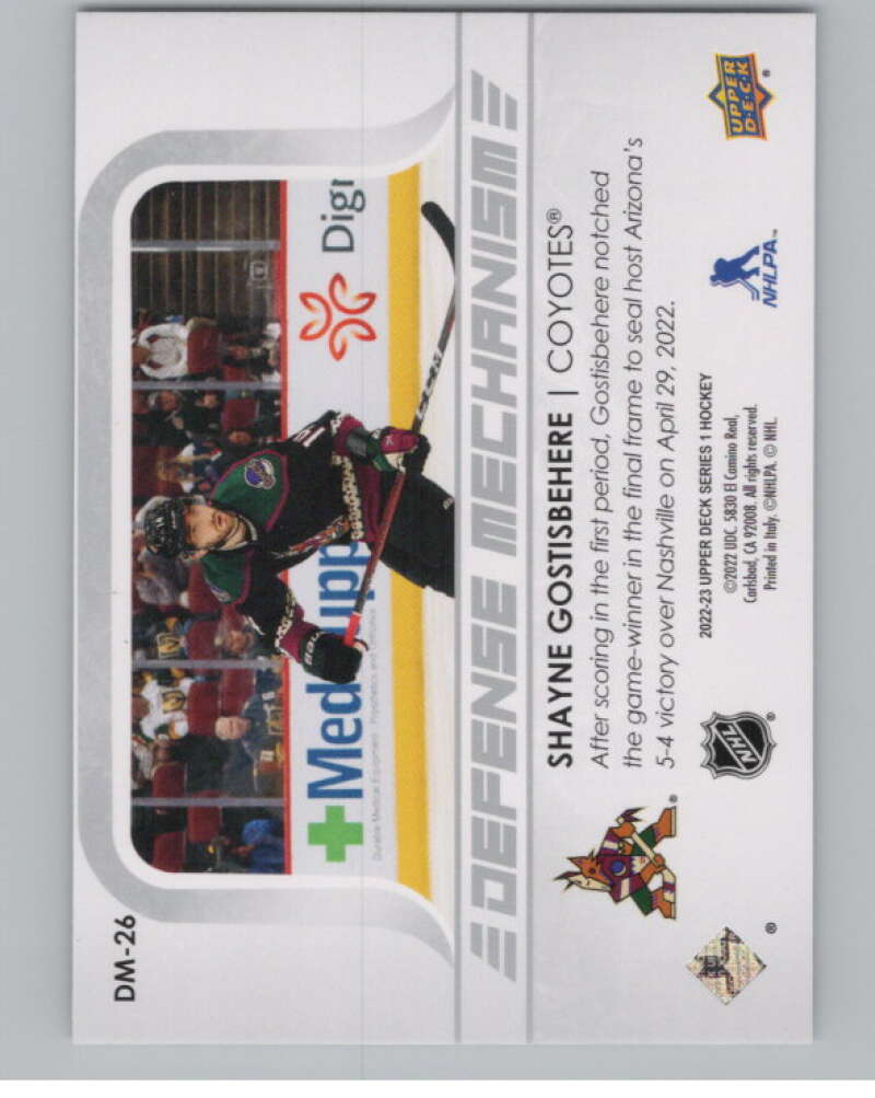 2022-23 Upper Deck Defense Mechanism #DM-26 Shayne Gostisbehere  V104954 Image 2