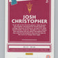 2021-22  Donruss Rated Rookies Pink #47 Josh Christopher Devils  V104956 Image 2