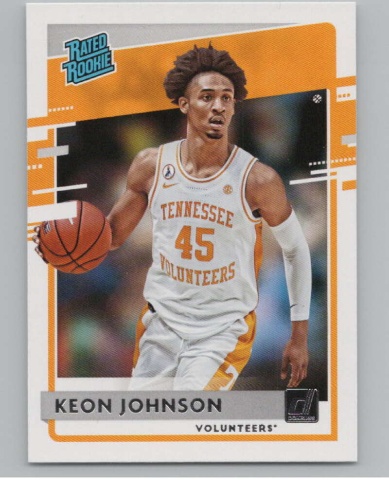 2021-22   Donruss Rated Rookies #31 Keon Johnson Volunteers  V104962 Image 1