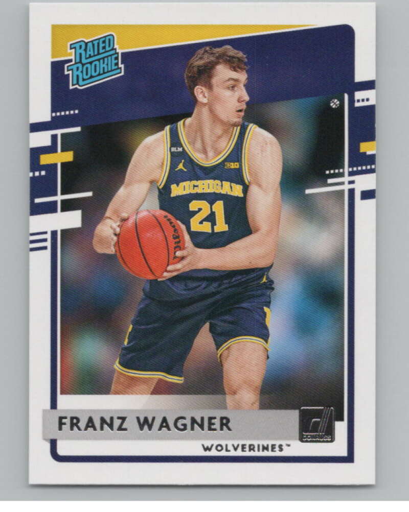 2021-22   Donruss Rated Rookies #34 Franz Wagner Wolverines  V104963 Image 1