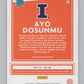 2021-22   Donruss Rated Rookies #44 Ayo Dosunmu  Illinois Fighting V104971 Image 2