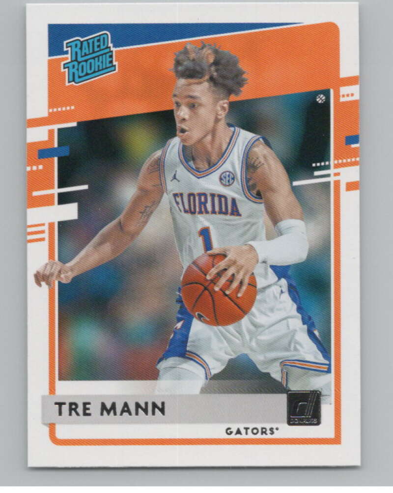 2021-22   Donruss Rated Rookies #46 Tre Mann  Florida Gators  V104973 Image 1