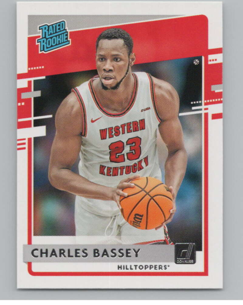 2021-22   Donruss Rated Rookies #48 Charles Bassey Hilltoppers  V104975 Image 1