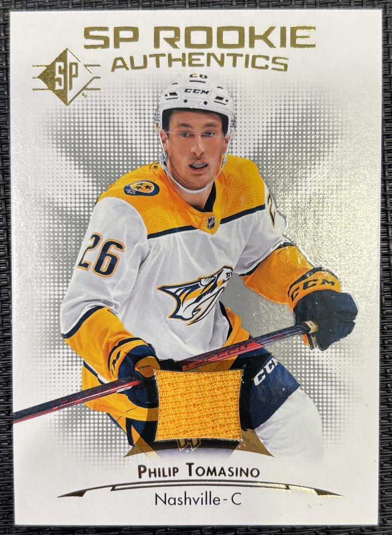 2021-22 SP Jerseys #129 Philip Tomasino Jersey Predators  V104986 Image 1