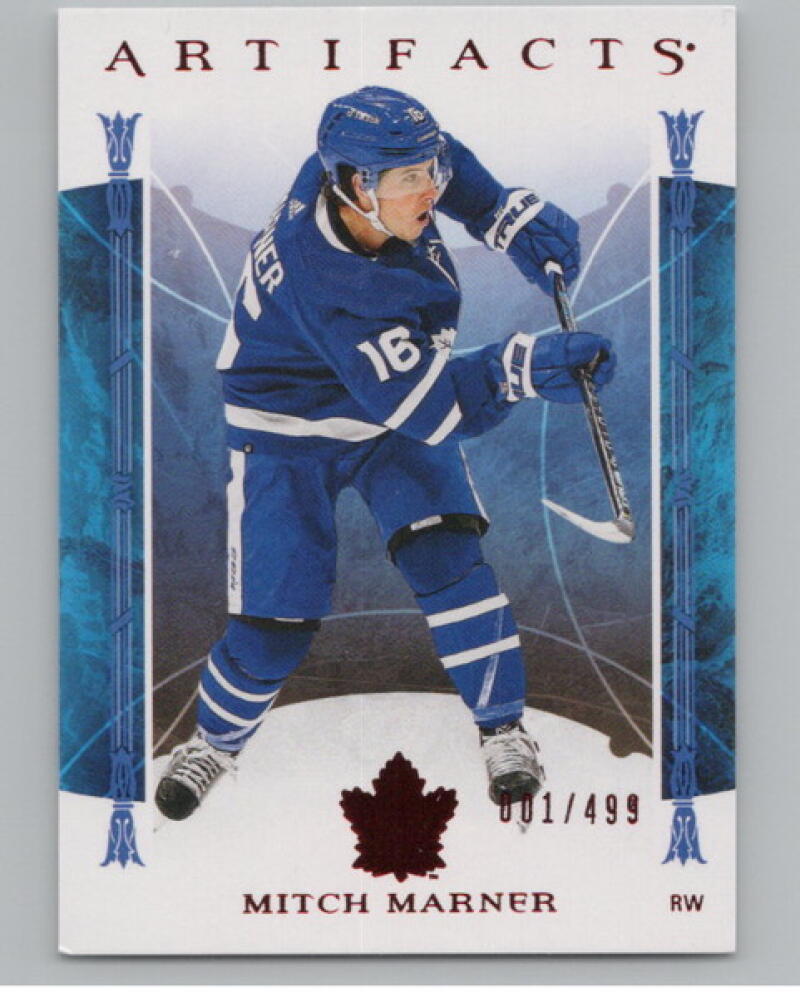 2022-23 Artifacts Ruby #33 Mitch Marner 1/499 Hockey V104990 Image 1