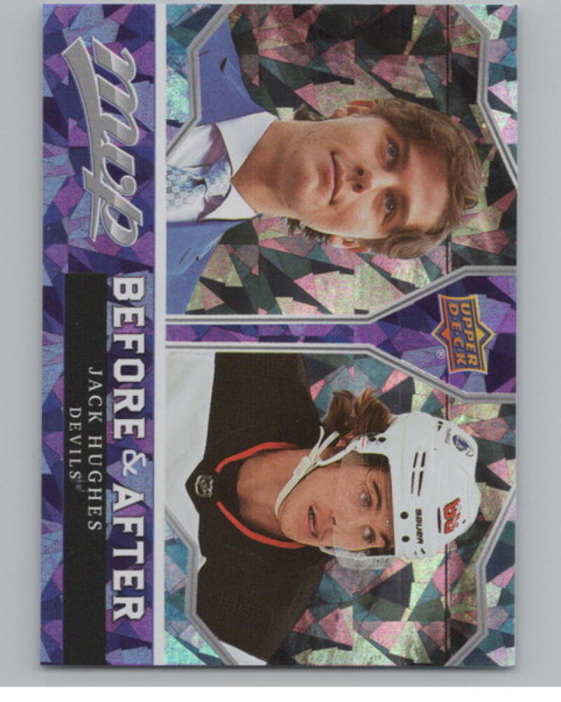 2021-22 Upper Deck MVP Before and After #BA15 Jack Hughes V104995 Image 1