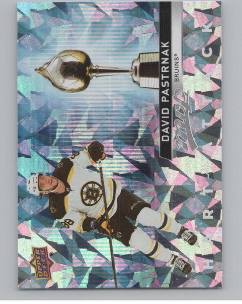2021-22 Upper Deck MVP Hart Attack #HA13 David Pastrnak V105002 Image 1