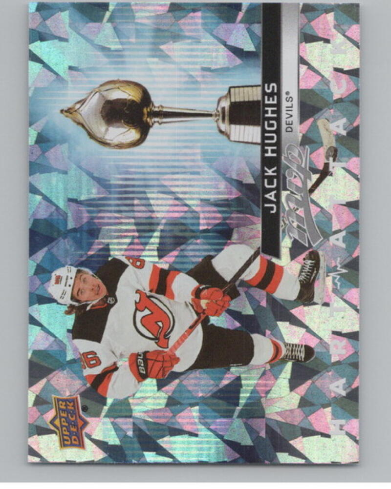 2021-22 Upper Deck MVP Hart Attack #HA10 Jack Hughes V105004 Image 1