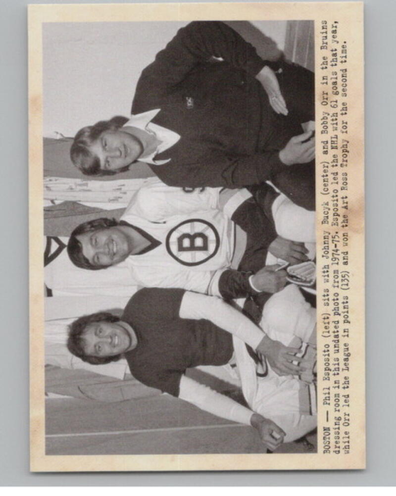 2011-12 Parkhurst Champions #130 Esposito/Bucyk/Bobby Orr WIRE V105011 Image 1