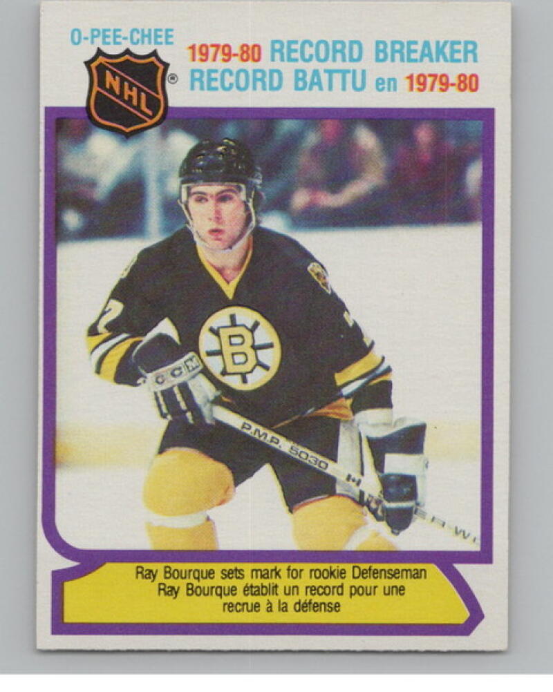 1980-81 O-Pee-Chee #2 Ray Bourque RB/65 Pts. for Rookie Defenseman V105020 Image 1