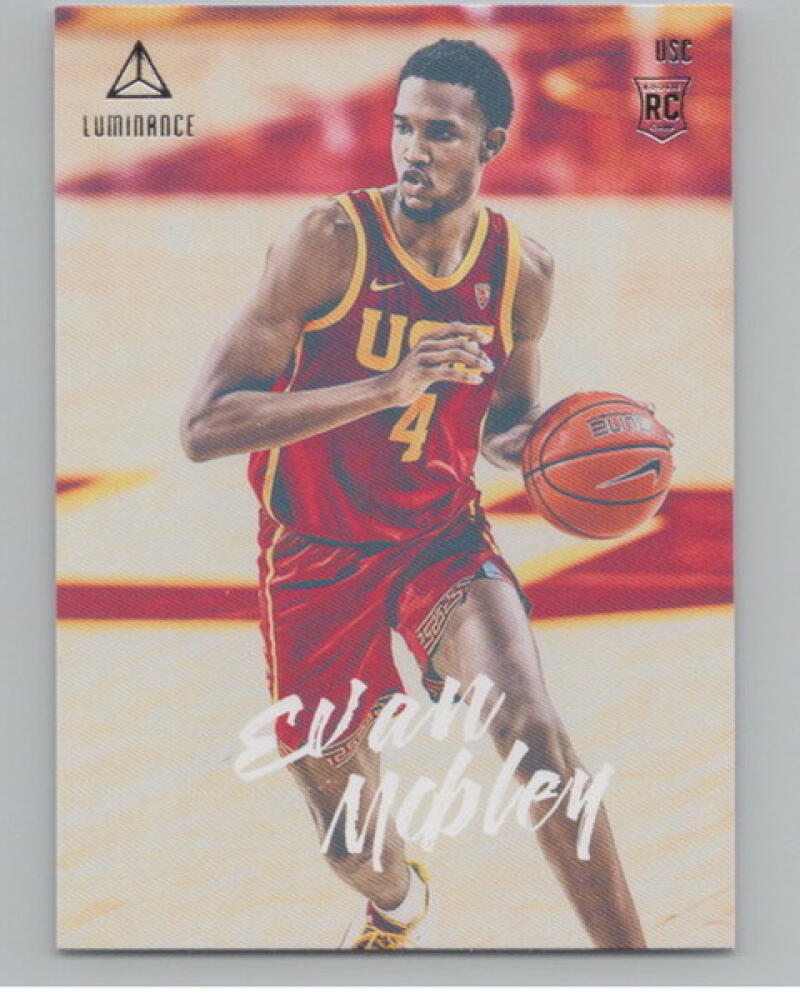 2021-22 Chronicles Draft Picks Luninance #77 Evan Mobley Rookie V105025 Image 1