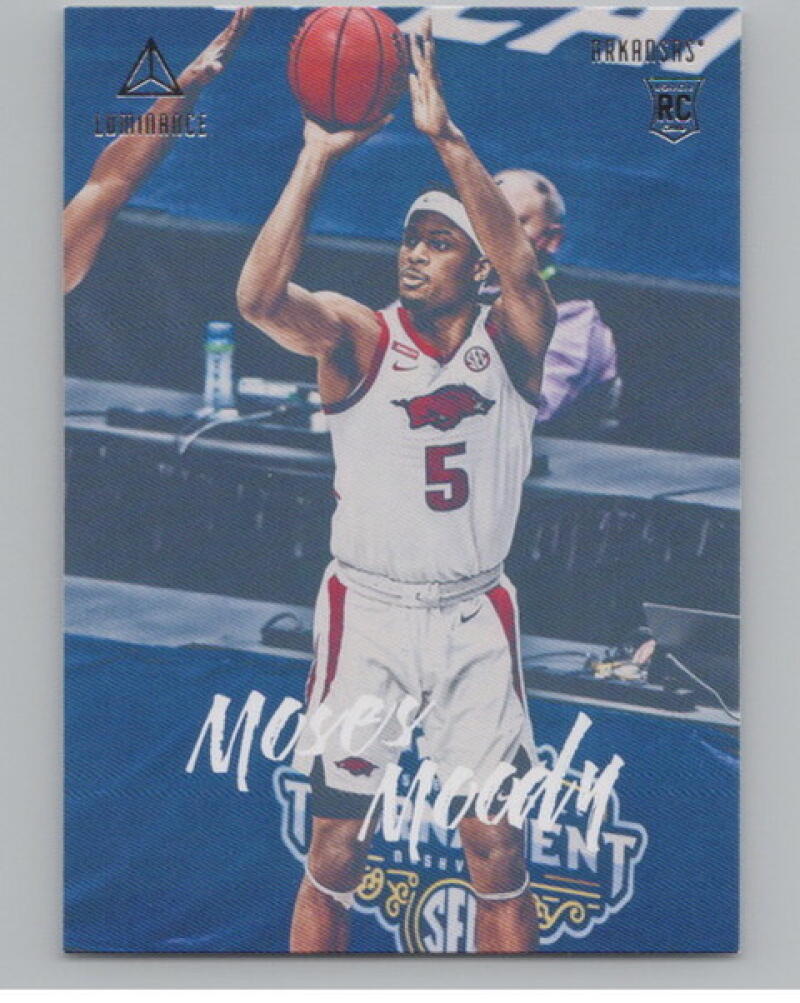 2021-22 Chronicles Draft Picks Luminance #86 Moses Moody Rookie V105043 Image 1