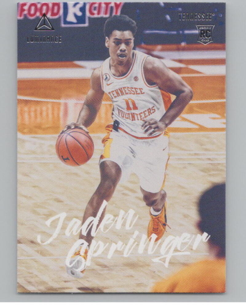 2021-22 Chronicles Draft Picks Luminance #95 Jaden Springer Rookie V105057 Image 1