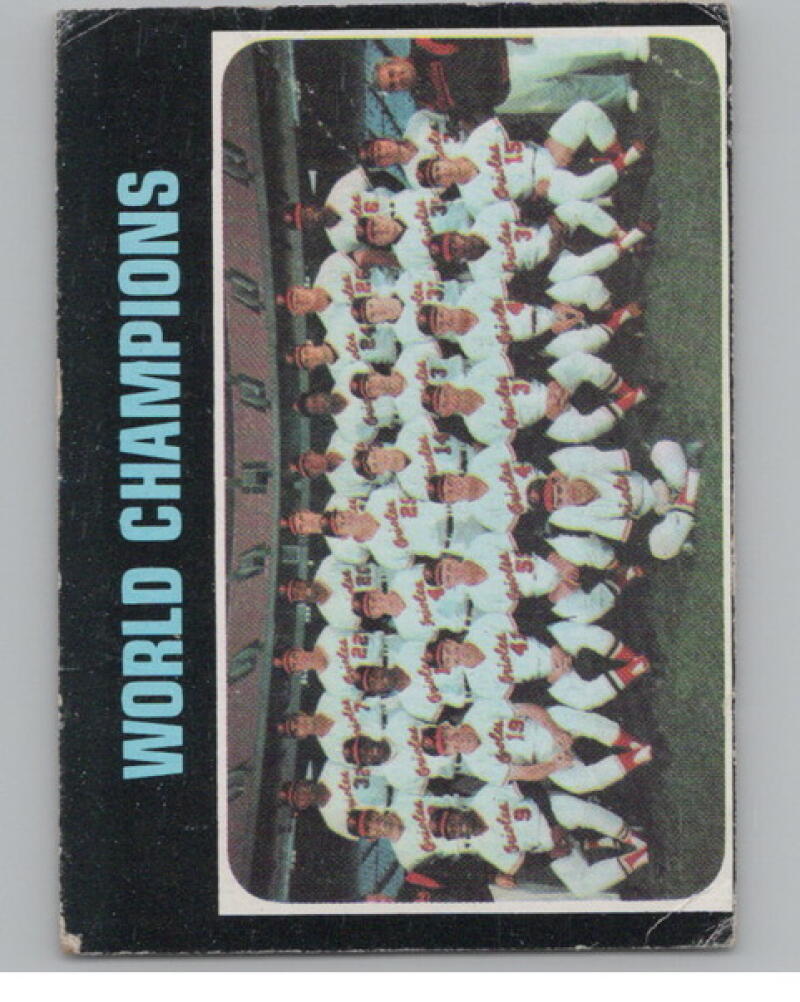 1971 Topps #1 Baltimore Orioles Team Checklist V105077 Image 1