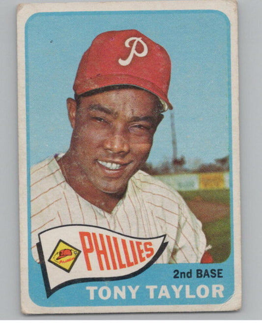 1965 Topps #296 Tony Taylor Baseball Card V105081 Image 1