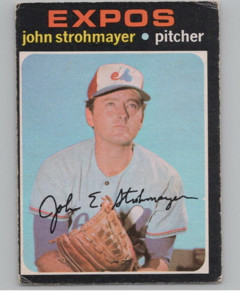 1971 Topps #232 John Strohmayer RC Rookie Baseball Card  V105101 Image 1