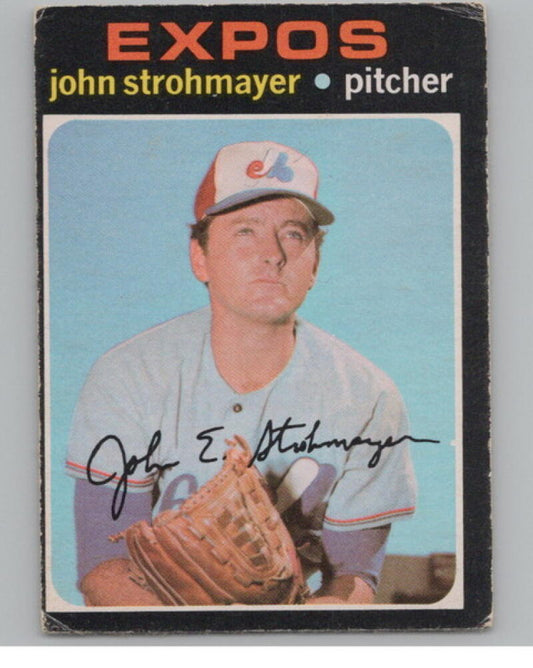 1971 Topps #232 John Strohmayer RC Rookie Baseball Card  V105101 Image 1