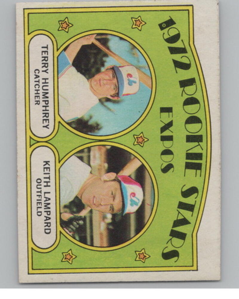 1972 Topps #489 Rookie Stars/Terry Humphrey RC/Keith Lampard Baseball V105104 Image 1