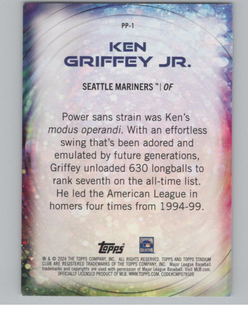 2024 Stadium Club Power Packed #PP1 Ken Griffey Jr. V105112 Image 2