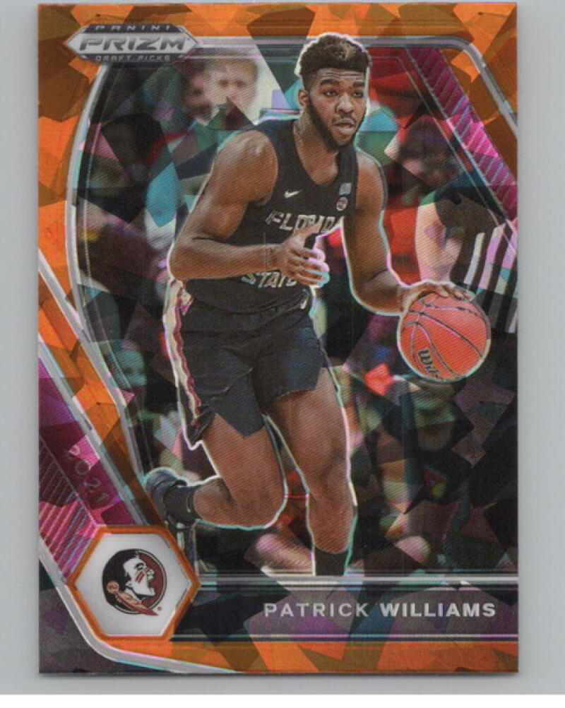 2021-22 Panini Prizm Draft Picks Prizms Orange Ice #47 Patrick Williams V105136 Image 1