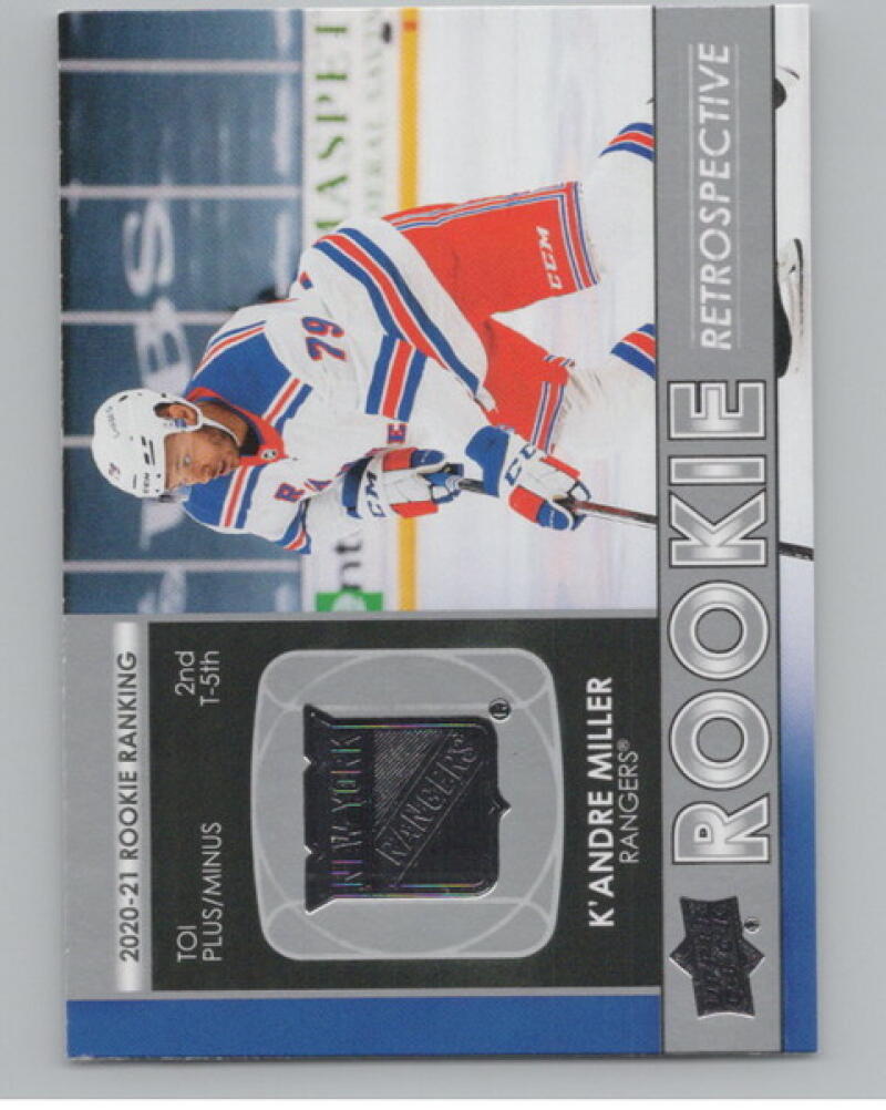 2021-22 Upper Deck Rookie Retrospective #RR19 K'Andre Miller Hockey V105157 Image 1
