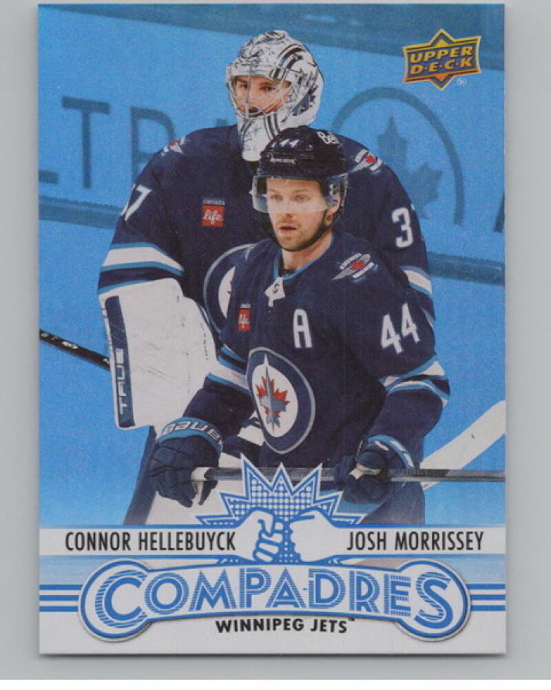 2025-26 Upper Deck Compadres #CM12 Connor Hellebuyck/Josh Morrissey V105166 Image 1