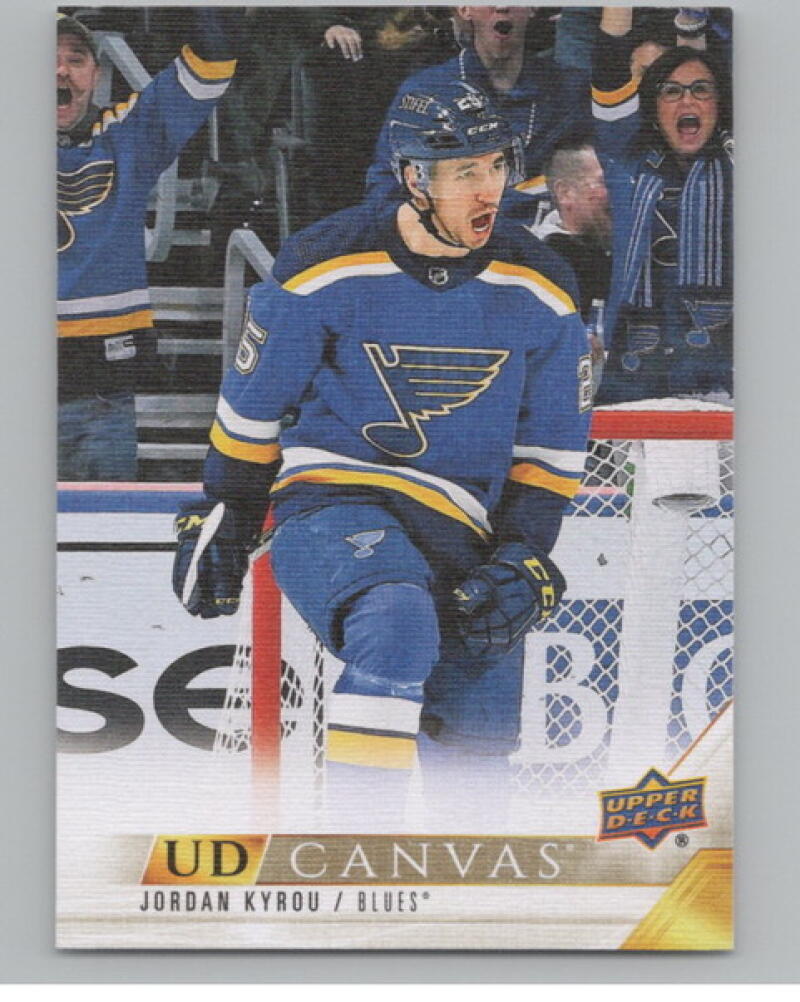 2022-23 Upper Deck UD Canvas #C69 Jordan Kyrou Hockey V105186 Image 1