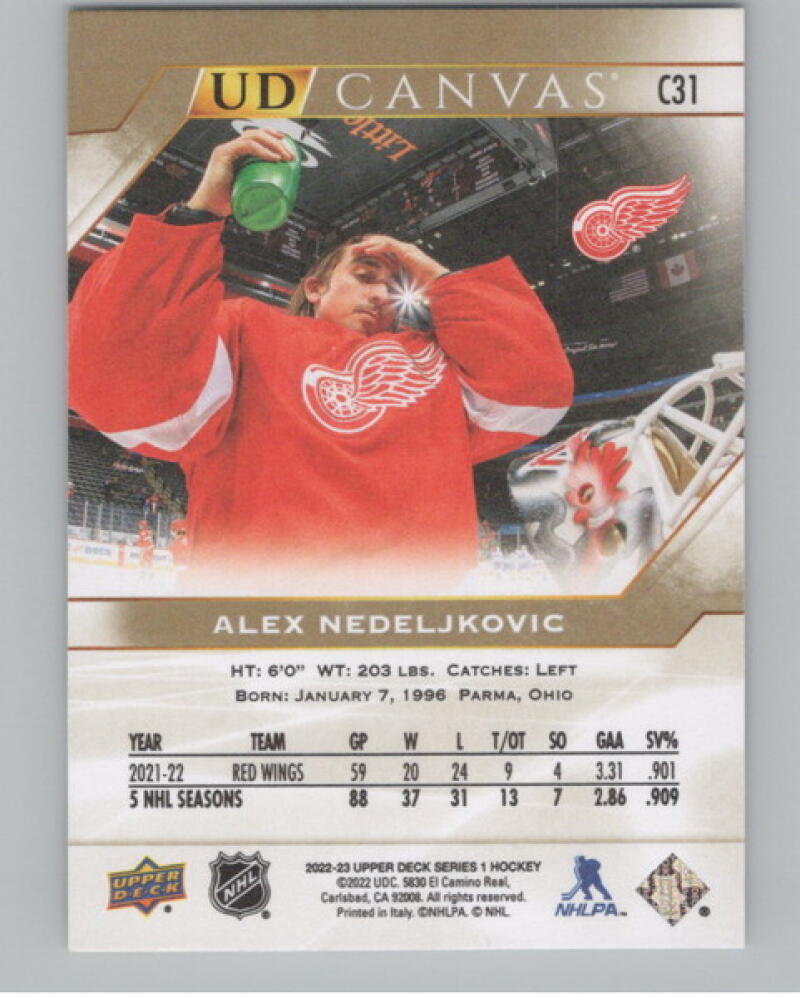 2022-23 Upper Deck UD Canvas #C31 Alex Nedeljkovic Hockey V105192 Image 2