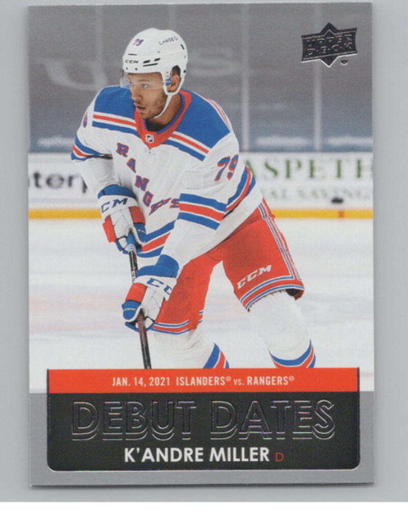 2021-22 Upper Deck Debut Dates #DD6 K'Andre Miller Hockey V105196 Image 1