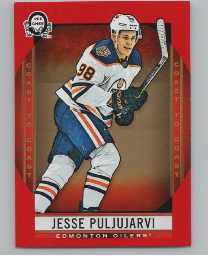 2018-19 O-Pee-Chee Coast to Coast Red #80 Jesse Puljujarvi Hockey V105204 Image 1