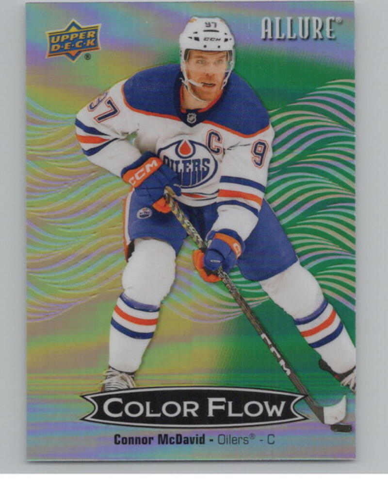 2024-25 Upper Deck Allure Color Flow Yellow Green #CFL18 Connor McDavid V105208 Image 1