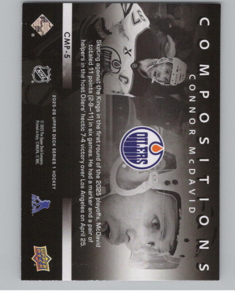 2025-26 Upper Deck Compositions #CMP5 Connor McDavid Hockey V105211 Image 2