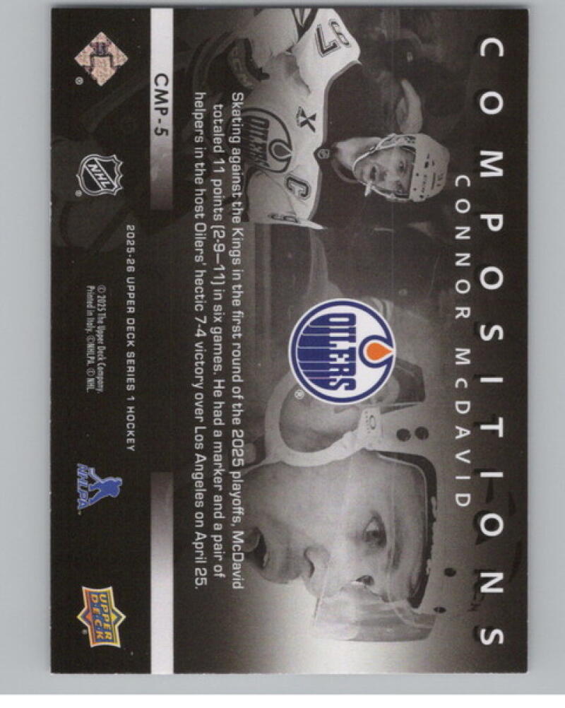2025-26 Upper Deck Compositions #CMP5 Connor McDavid Hockey V105212 Image 2