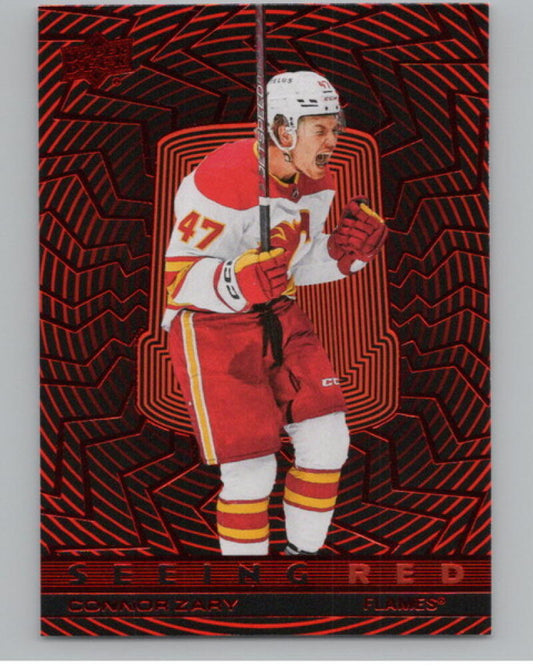 2023-24 Upper Deck Seeing Red #SR78 Connor Zary V105240 Image 1