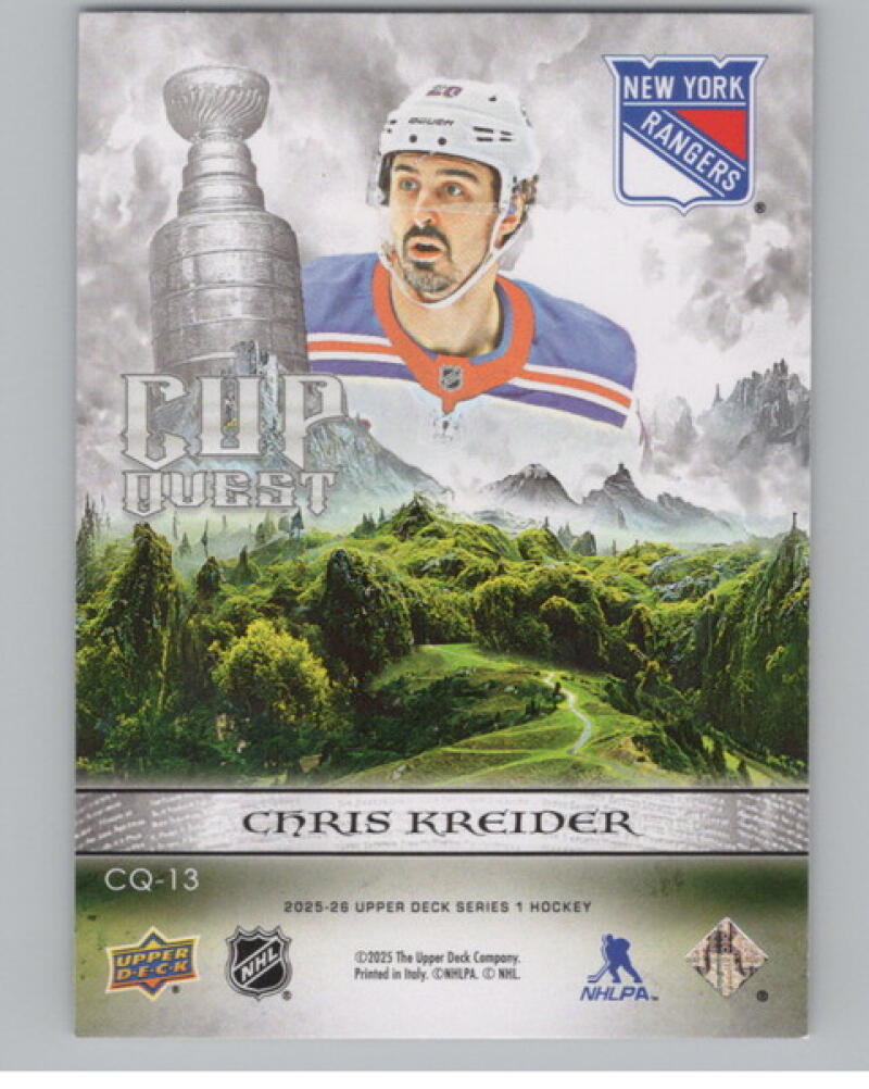 2025-26 Upper Deck Cup Quest #CQ13 Chris Kreider V105258 Image 2