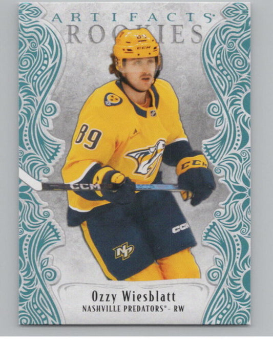 2025-26 Artifacts Sky Blue #171 Ozzy Wiesblatt RC Rookie V105266 Image 1