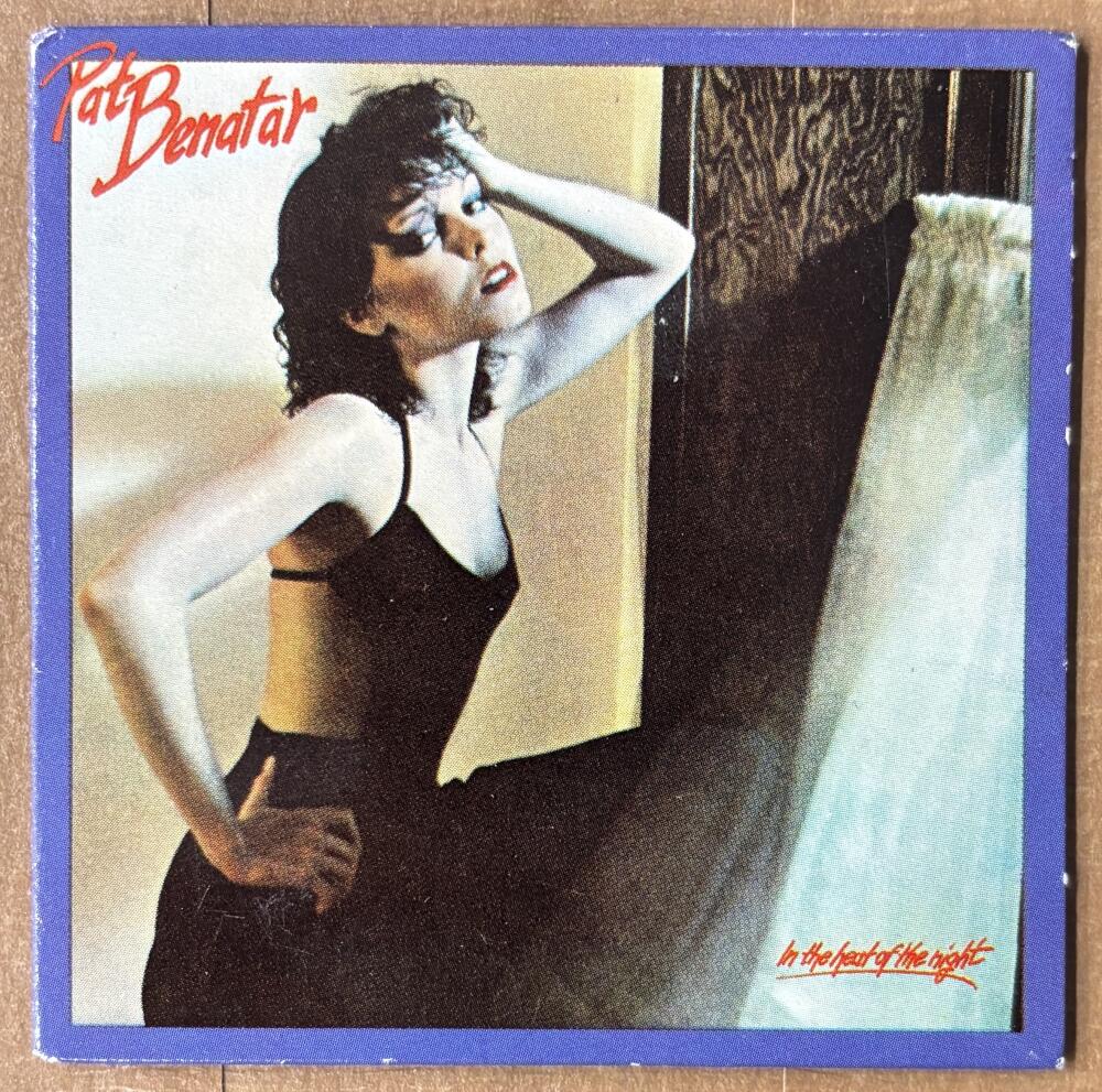1981-83 Amurol Chu-Bops Vintage 3" Music Album Cover #2 Pat Benatar Image 1