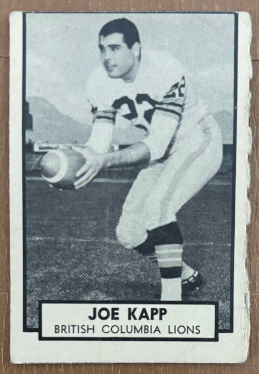 1962 Topps CFL #13 Joe Kapp  British Columbia Lions  V105305 Image 1