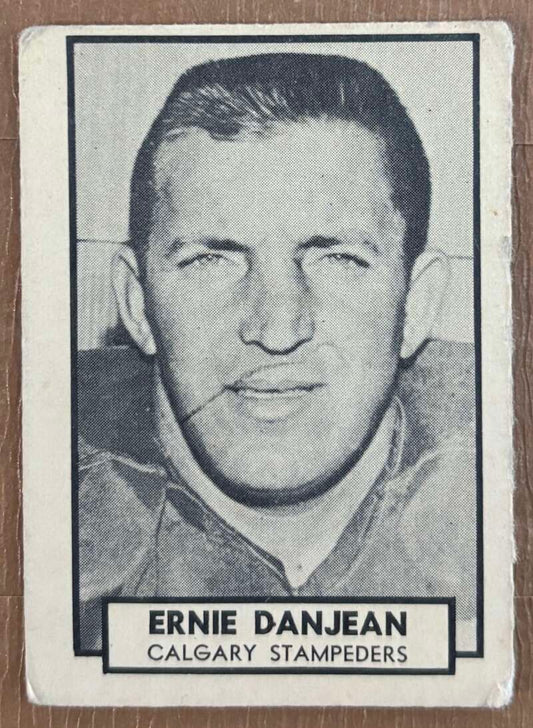 1962 Topps CFL #25 Ernie Danjean  RC Rookie Calgary Stampeders  V105313 Image 1