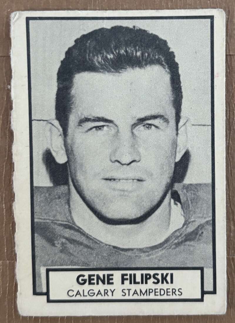 1962 Topps CFL #26 Gene Filipski  Calgary Stampeders  V105314 Image 1
