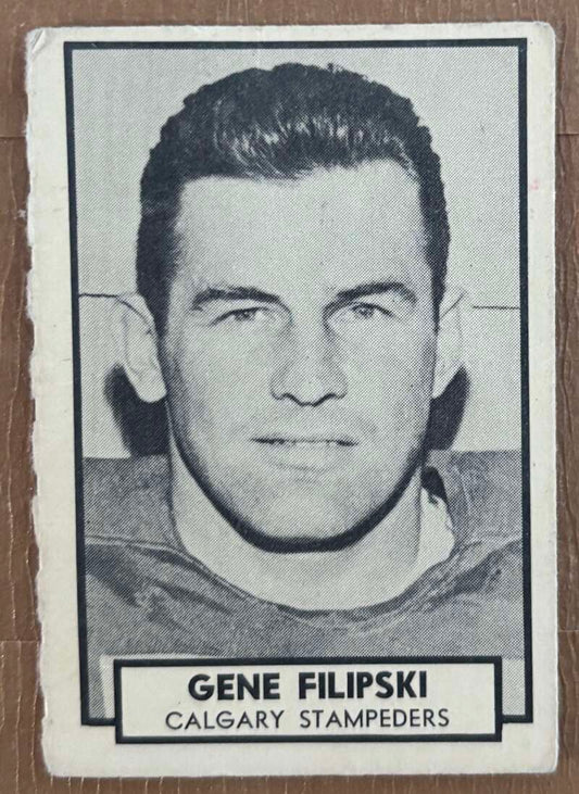 1962 Topps CFL #26 Gene Filipski  Calgary Stampeders  V105314 Image 1