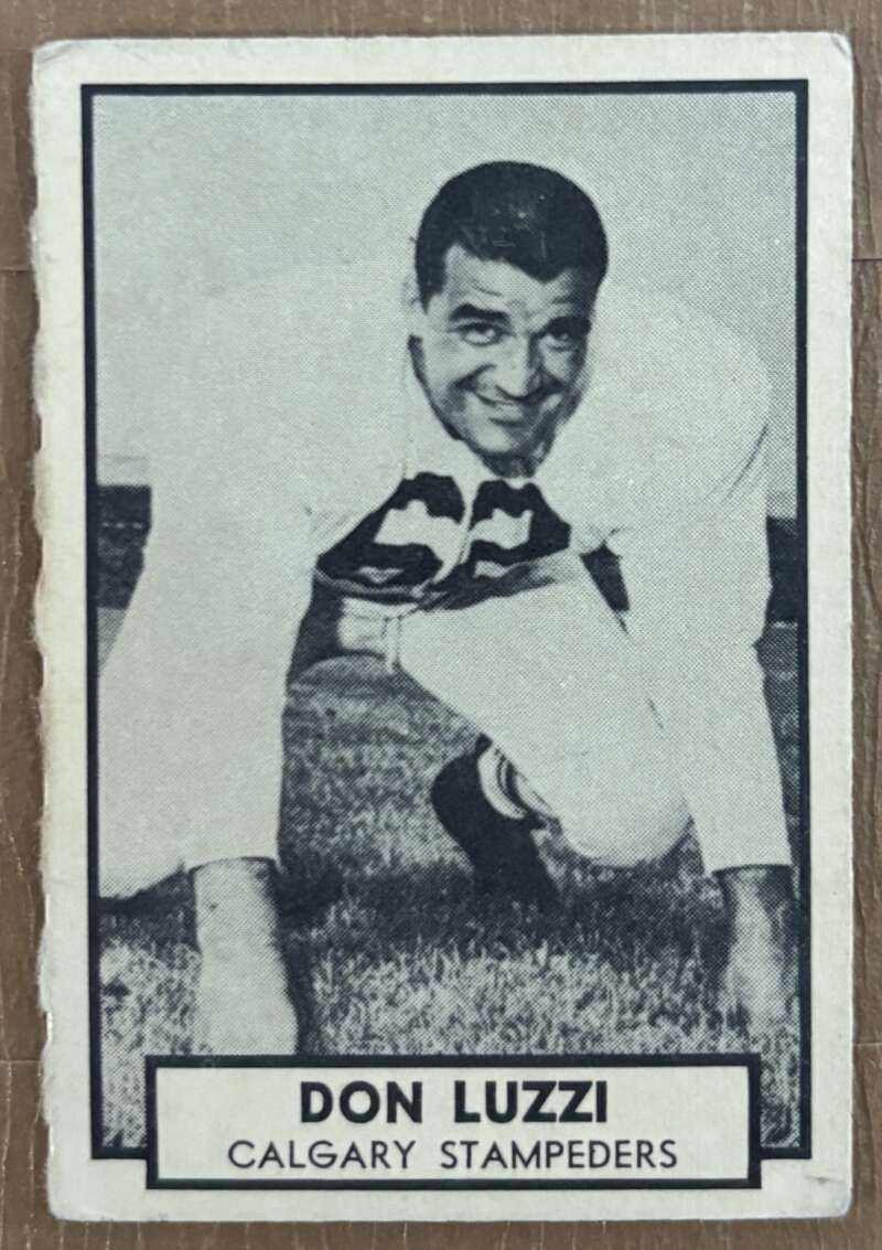 1962 Topps CFL #29 Don Luzzi  Calgary Stampeders  V105316 Image 1