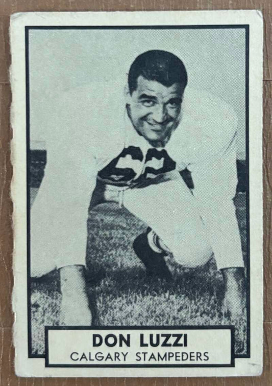 1962 Topps CFL #29 Don Luzzi  Calgary Stampeders  V105316 Image 1