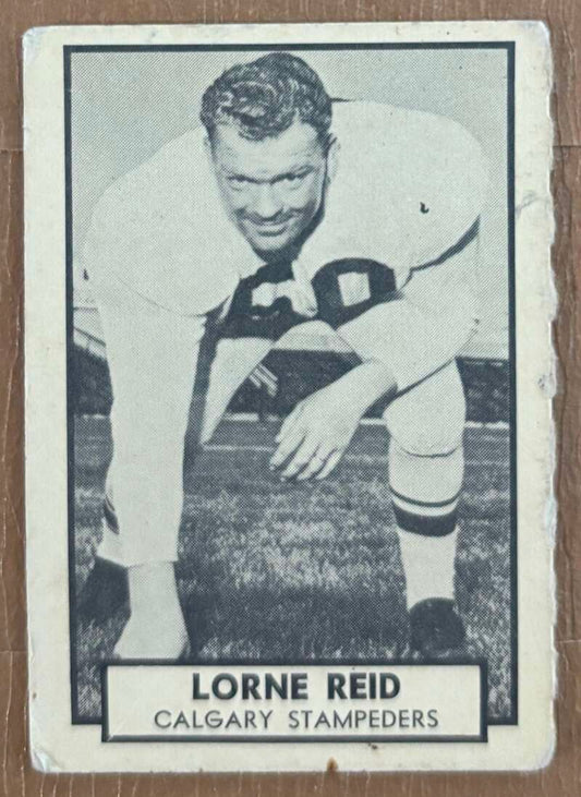 1962 Topps CFL #33 Lorne Reid  Calgary Stampeders  V105319 Image 1