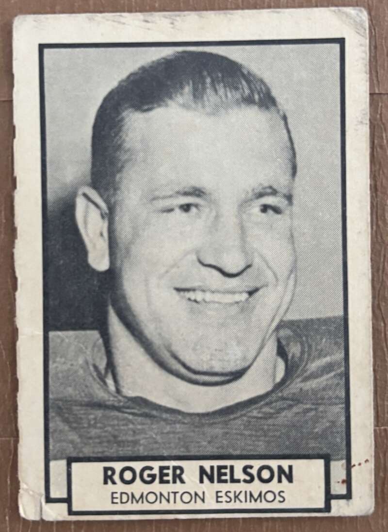 1962 Topps CFL #51 Roger Nelson  Edmonton Eskimos  V105336 Image 1