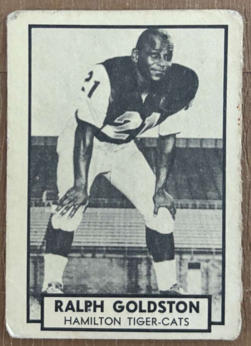 1962 Topps CFL #65 Ralph Goldston  Hamilton Tiger-Cats  V105342 Image 1